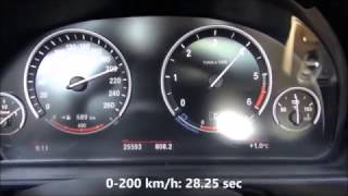 2014 BMW 525d 160KW Diesel 0  200kmh Acceleration [upl. by Eledoya278]