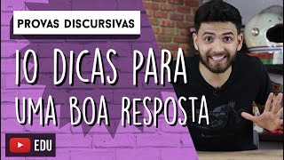 Aprenda a ESCREVER em uma PROVA DISCURSIVA [upl. by Readus314]