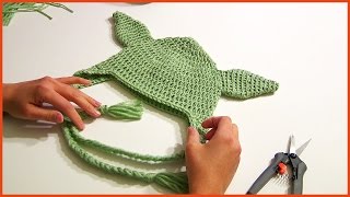 Crochet Tutorial Yoda Hat from Star Wars [upl. by Cuda]