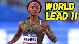 ShaCarri Richardson shocked the World again II US Championships 2024 [upl. by Ahsas578]