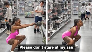 Woman Gets Called Out For Working Out In Walmart [upl. by Anoel]