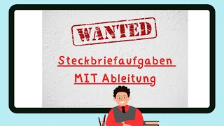 Steckbriefaufgaben MIT Ableitungen Funktion finden fx gesucht Kurvendiskussion Erklärvideo [upl. by Combe952]