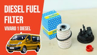 How to replace the diesel fuel filter Vivaro mk1 20 CDTI ⛽ [upl. by Korfonta]