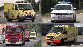 🇧🇪  Brandweer en politie met spoed naar interventies in Zaventem en Vilvoorde [upl. by Acile142]