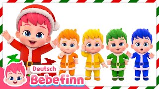 🎨 Farben Lernen mit Santa Bebefinn  Farben auf Englisch  Bebefinn Deutsch  Kinderlieder [upl. by Isawk554]