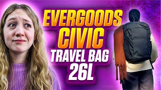 EVERGOODS CIVIC TRAVEL BAG 26L REVIEW [upl. by Radcliffe]