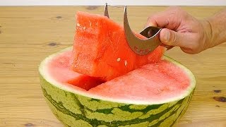 How To Cut Watermelon  Slicer Test and Review [upl. by Friend333]