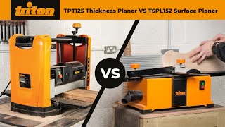 Triton TPT125 Thicknesser amp TSPL152 Surface Planer  Jointer – A Comparison Guide [upl. by Moorish]