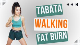 12 MIN FAT BURNING TABATA WORKOUT  Full Body Walking Workout for Weight Loss [upl. by Oigimer]