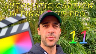 How to add caption automatically with Final Cut Pro [upl. by Blase73]