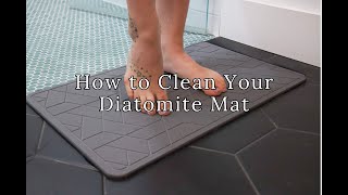 How to Clean our QuickDry Diatomaceous Earth Mat 🫧 [upl. by Enaled]