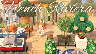 STUNNING French Riviera Island in Animal Crossing  Island Tour [upl. by Eibor]