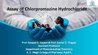 Assay of Chlorpromazine HCl [upl. by Aluino66]