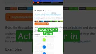 Action Slider in Flutter is Easy ✅️ [upl. by Enoob216]