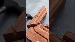 Seamless splicing process of wood table legs [upl. by Cardon881]