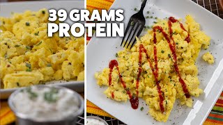 Healthy Scrambled Eggs with Cottage Cheese  Cheap amp Easy [upl. by Maxim]