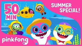 Baby Shark Dance and more  Summer Song Compilation  Kids Songs  Pinkfong Songs for Children [upl. by Yonatan]