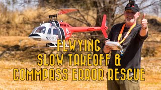 Flywing H1 GPSCompass loss and slow take off with visual radio [upl. by Toni]