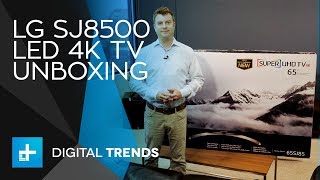 LG SJ8500 LED 4K TV  Unboxing [upl. by Kato]