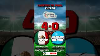 MEXICO VS HONDURAS  CUARTOS DE FINAL CONCACAF NATION LEAGUE COUNTRYBALL [upl. by Delilah980]