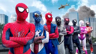 PRO 5 SPIDERMAN Team  FUNNY SPIDERMAN Compilation Video  Best Of Spider Man Saves LIVE ACTION [upl. by Nocaed]