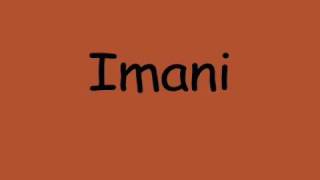 Imani song with lyrics [upl. by Pravit]