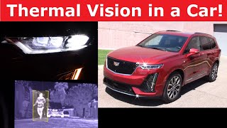 2023 Cadillac XT6 Night Drive With Thermal Vision Camera [upl. by Ahsienet]