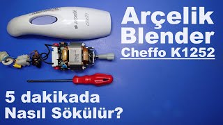 Arçelik Cheffo K1260 Blender Nasıl Sökülür [upl. by Eelirem201]