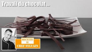 Decor chocolat  Le travail du chocolat par Chef Sylvain [upl. by Kostman]