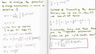 Electrostatics 33  Multipole Expansion for Electric Potential [upl. by Snider]