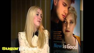 Dakota Fanning on singing One Direction and snogging Jeremy Irvine [upl. by Philemol372]