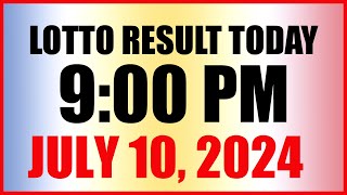 Lotto Result Today 9pm Draw July 10 2024 Swertres Ez2 Pcso [upl. by Sivie]