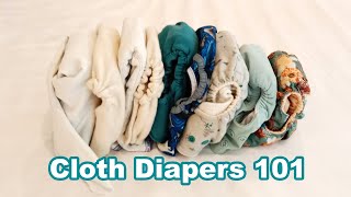 TYPES OF CLOTH DIAPERS 101 Styles Systems Flat Prefold Fitted AI2 Pocket AI1 Cover [upl. by Chang]