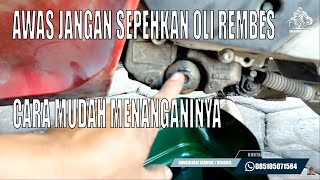 Cara menangani Motor PCX Rembes Bagian Kiri [upl. by Vudimir]