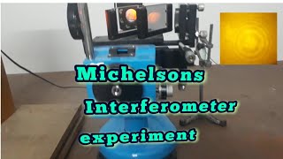 Michelson Interferometer experiment using sodium light source [upl. by Neeli863]