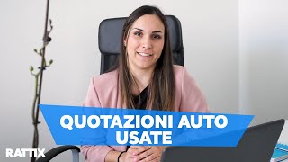 QUOTAZIONE AUTO USATE RATTIX  QUANTO VALE LA MIA AUTO USATA SCOPRILO CON RATTIX [upl. by Rossing]