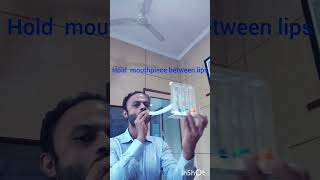 How to use Incentive Spirometer correctly pulmonaryrehab healthylungsincreaselungcapacity [upl. by Nidla]