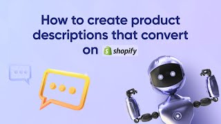 How To Create Product Descriptions That Convert on Shopify  How To Add ChatGPT Shopify [upl. by Ynnor]