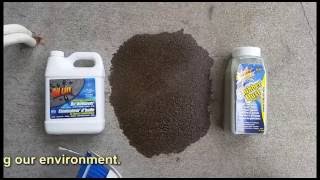 Canadian Tire how to remove oil stains from concrete driveways [upl. by Salahcin394]