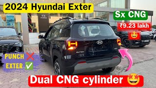 2024 Hyundai Exter CNG 🌱 HyCNG duo 🔥 Dual cng cylinder 🚀 Better than Tata Punch iCNG 😱 [upl. by Karp650]