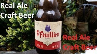 Brasserie St Feuillien Brune Bruin  Belgian Craft Beer Review [upl. by Aytnahs]