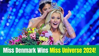 Miss Denmark has been crowned the winner of Miss Universe for the first time in the pageants histor [upl. by Sirred]