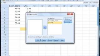 Calculating the Mean and Standard Deviation Using the Descriptives Procedure in SPSS [upl. by Maggy]