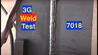 3g Weld Test Stick Welding Tips Vertical 7018 [upl. by Sucul649]