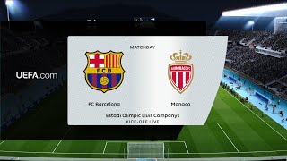 Barcelona vs AS Monaco  Estadi Olímpic Lluís Companys  2024 Joan Gamper Trophy  PES 2021 [upl. by Eimerej]