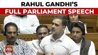 Rahul Gandhi Full Parliament Speech  RaGa Slams 2024 Budget Claims ModiAdaniAmbani Nexus [upl. by Sew]