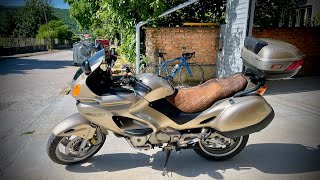 Honda Deauville NT650V  Test Ride and Review Can you get a Good Touring Bike for Pennies [upl. by Lirbij]