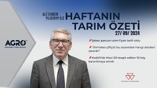 CANLI Şeker Pancarı Alım Fiyatı Belli Oldu  Tarım Yazarı Ali Ekber Yıldırım Değerlendiriyor [upl. by Legge613]