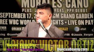 MAYWEATHER vs ORTIZ  Hear what VICTOR ORTIZ had to say after the fight UNCUT [upl. by Annora]