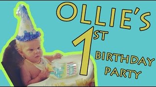 OLLIE LANNINGS FIRST BIRTHDAY PARTY  daily bumps missy amp bryan  while they were napping [upl. by Waltner809]